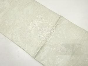 アンティーク　向かい鳥に花更紗模様織り出し袋帯（材料）